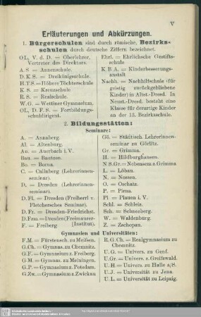 Erläuterungen und Abkürzungen