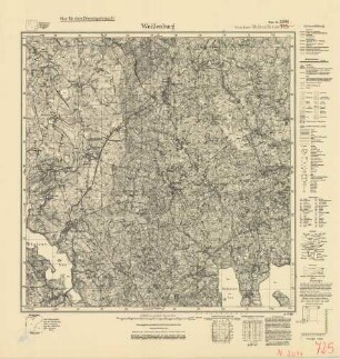 2094 (alte Nr.: 725) Weißenburg, Meßtischblatt (4cm - Karte)