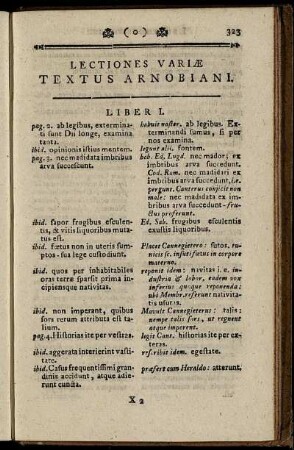 Lectiones Variæ Textus Arnobiani.