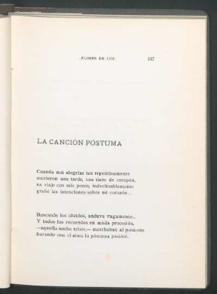 La canción póstuma
