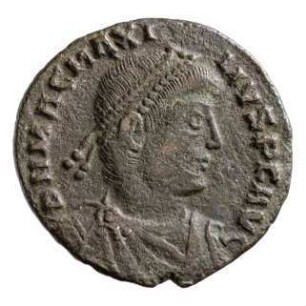 Münze, Aes 2, 25. August 383 - 28. August 388 n. Chr.