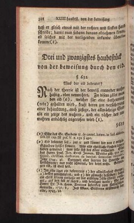 Drei und zwanzigstes - Acht und zwanzigstes haubtstück