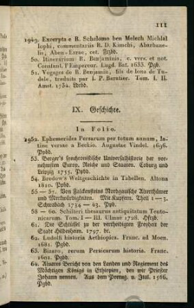 111-119, IX. Geschichte.