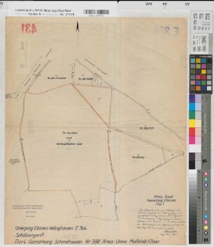 Eilmsen (Welver), Vellinghausen (Welver), Umlegung Eilmsen-Vellinghausen, Schätzungsriß Schmehausen Flur 4