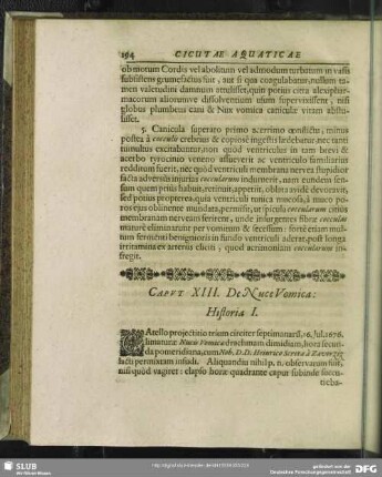 Caput XIII. De Nuce Vomica