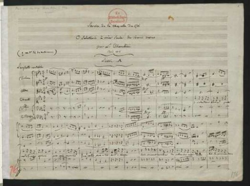 O salutaris hostia; V, strings; Es-Dur