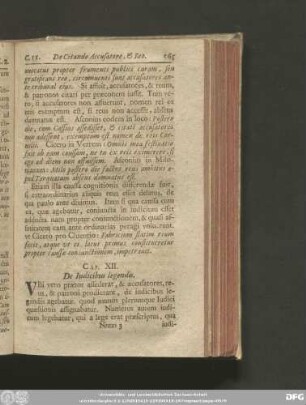 Cap. XII. De Iudicibus legendis.