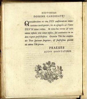 Doctissime Domine Candidate