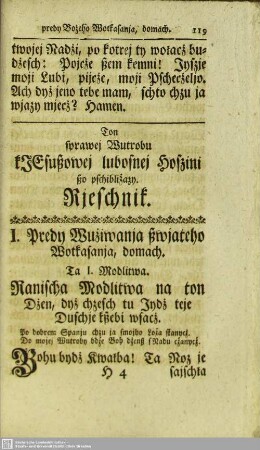Ton sprawej Wutrobu kJesußowej lubosnej Hoszini ßo pschibliźazy Rieschnik