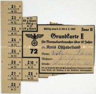 Fragment einer Lebensmittelgrundkarte