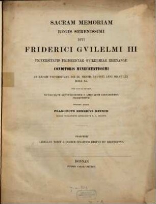 Libellus Tobit e Codice Sinaitico editus et recensitus