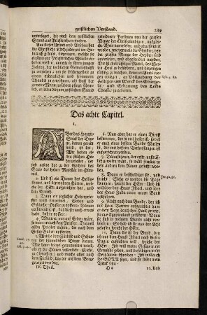 289-298, Das achte Capitel