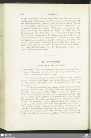 2 F. Wasserdampf