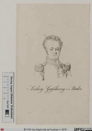 Bildnis Ludwig I., Großherzog von Baden (reg. 1818-30)