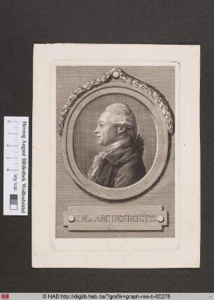 Porträt des Johann Wilhelm von Archenholz