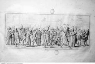 Moerner, Hjalmar: Il Carnevale di Roma, Rom 1820, Bl 7: Il Corso