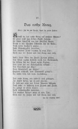 IV. Das rothe Kreuz.