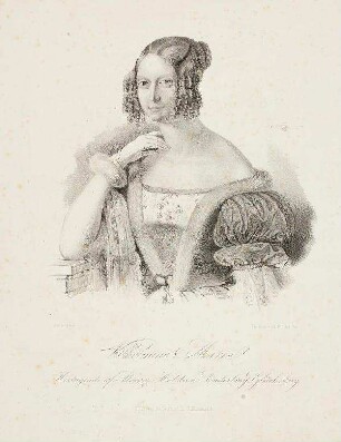 Bildnis von Wilhelmine (1808-1891), Herzogin von Schleswig-Holstein-Sonderburg-Glücksburg
