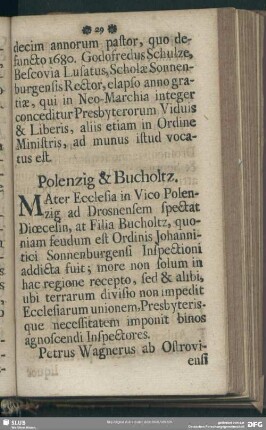 Polenzig &[et] Bucholtz