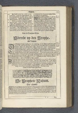 Vörrede vp den Propheten Nahum.