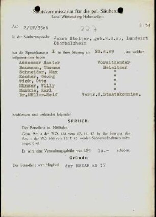 Stetter, Jakob
