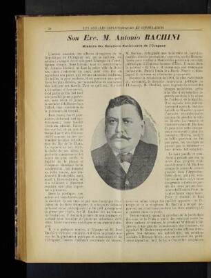 Son Exc. M. Antonio Bachini.