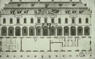 Auf- und Grundriß der Alten Wache