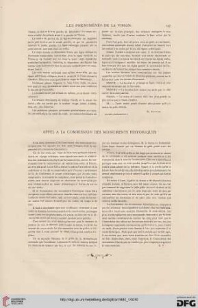 6: Appel à la commission des monuments historiques