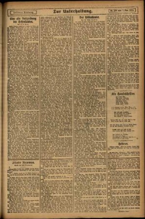 Zweite Ausgabe vom Mittwoch, den 05. November 1924.