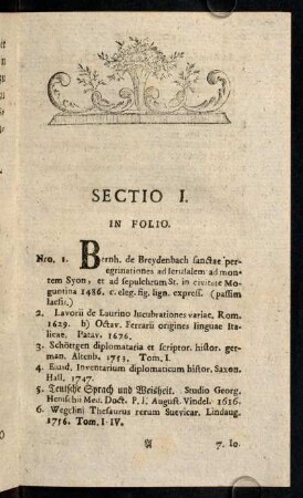 1-21, In Folio. - In Quarto.