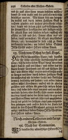 Noch andere Collecten und kurtze Kirchen-Gebete.