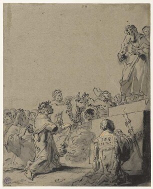 Predigt des Paulus, Blatt 59 der Folge "Szenen aus dem Neuen Testament"