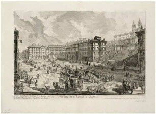 Veduta di Piazza di Spagna (Ansicht der Piazza di Spagna), aus der Folge "Vedute di Roma"