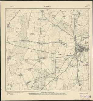 Meßtischblatt 2494 : Ostrowo, 1911 : Ostrowo. - Aufn. 1886, hrsg. 1887, bericht. 1911. - 1:25000. - [Berlin]: Reichsamt für Landesaufnahme, 1911. - 1 Kt.
