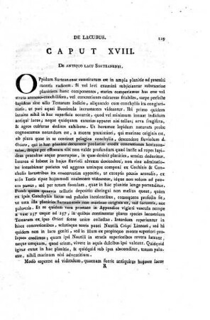 Caput. XVIII. De antiquo lacu Sarteanensi.