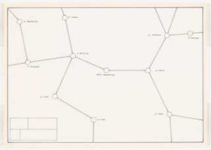 S-Bahn Köln Schinkelwettbewerb 1970: Schematischer Streckenplan