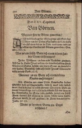 Dat XXV. Capittel. Van Börnen.