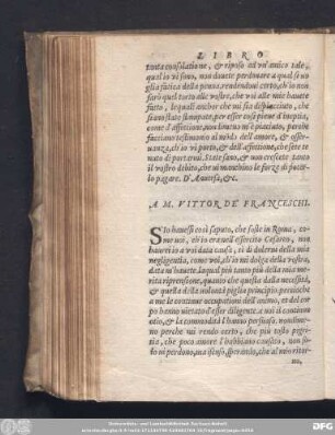 A M. Vittor De' Franceschi.