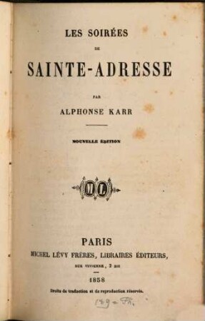Les soirées de Sainte-Adresse