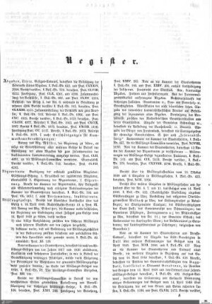 Register Kammer der Abgeordneten 1848-1849
