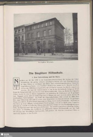 Die Steglitzer Hilfsschule