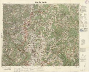 Reichskarte: Einheitsblatt 109 (1cm-Karte) Gießen-Bad Nauheim