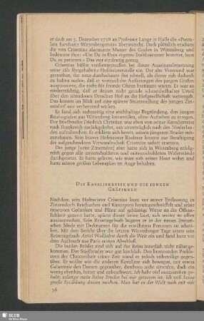 Die Kavalierreise Und Die Jungen Gräfinnen