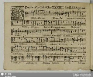 XXXIIII. Alleluia cantate Domino canticum novum