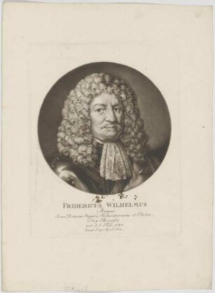 Bildnis des Fridericus Wilhelmus