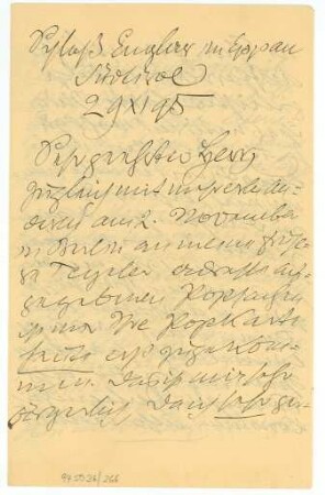 Brief von Otto Julius Bierbaum