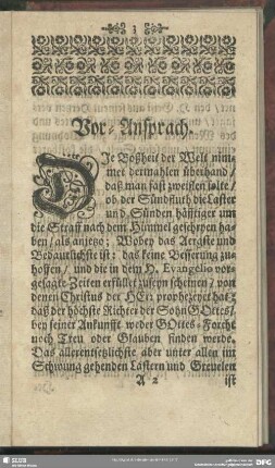 Vor-Ansprach