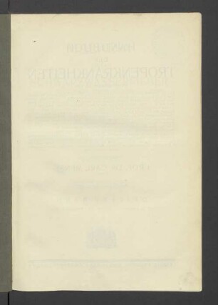 Bd. 3: Malaria und Schwarzwasserfieber : (aus dem pathologischen Museum der Universität Berlin)
