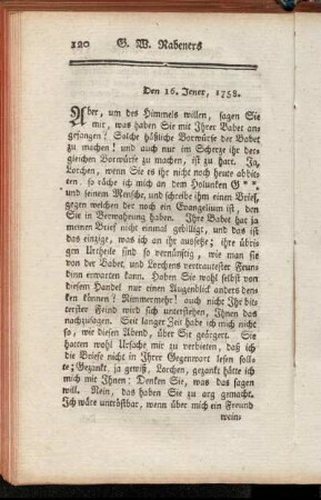 Den 16. Jener, 1758. - Quedlinburg, den 2. Octob. 1752.
