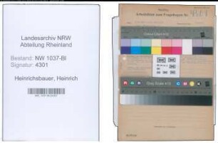 Entnazifizierung Heinrich Heinrichsbauer , geb. 12.03.1885 (Angestellter)